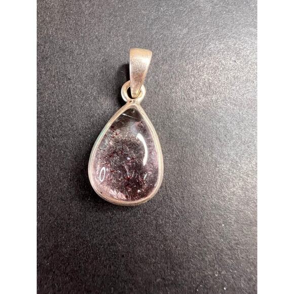 NEW Lepidocrocite super 7 sterling silver teardrop pendant 3.31 grams - Picture 3 of 11